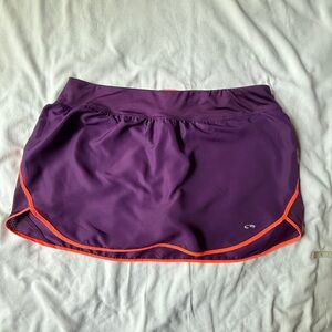 Champion Purple Skort with Orange Accents (Size XLarge)